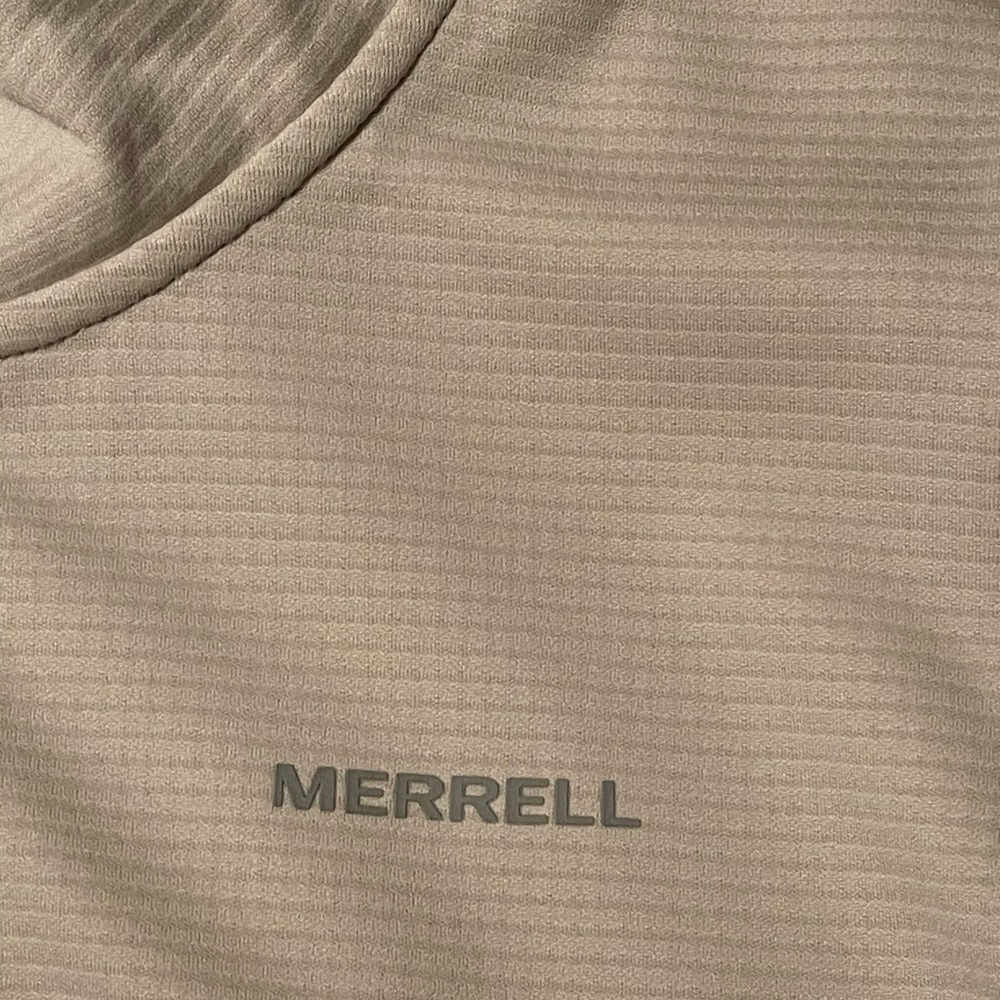 Merrell Terrain Geotex 1/4 Zip Top. XL Moonbeam - Picture 3 of 7